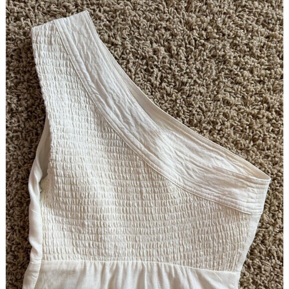 Farm Rio Anthropologie One-Shoulder A-Line Smocked Dress Women's Size XXS Petite - Picture 16 of 16